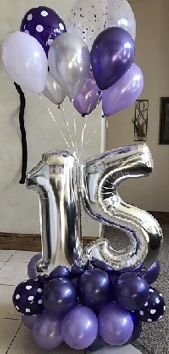 Double digit balloon for birthday or anniversary
